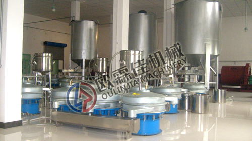 三次元旋振篩液體過濾現(xiàn)場