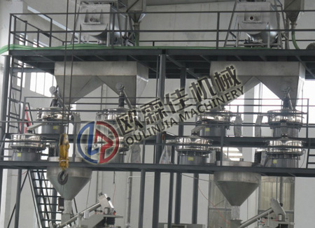 三次元旋振篩篩分現(xiàn)場