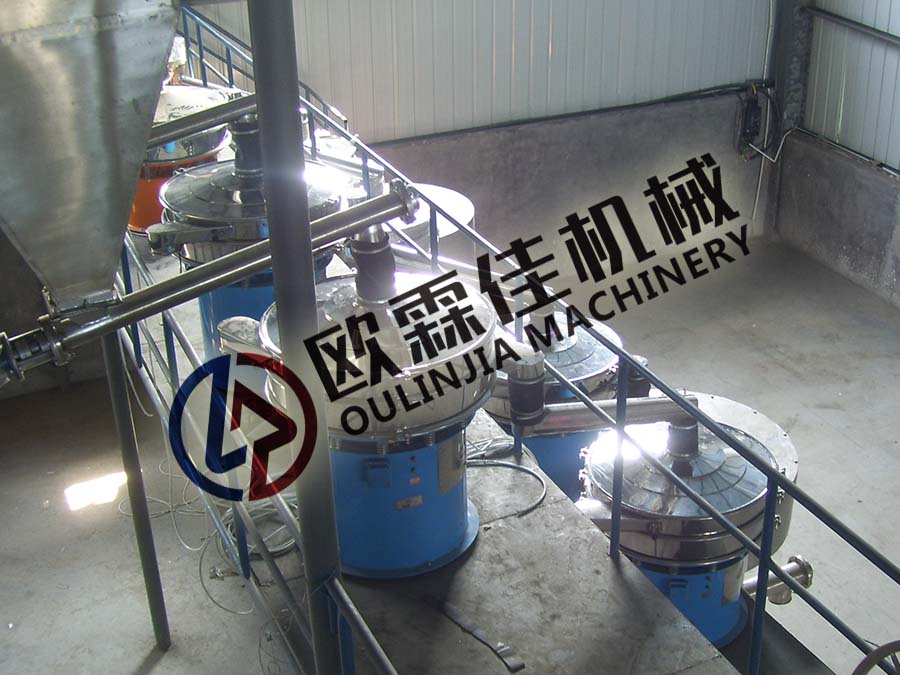 螺旋輸送機振動篩使用現(xiàn)場